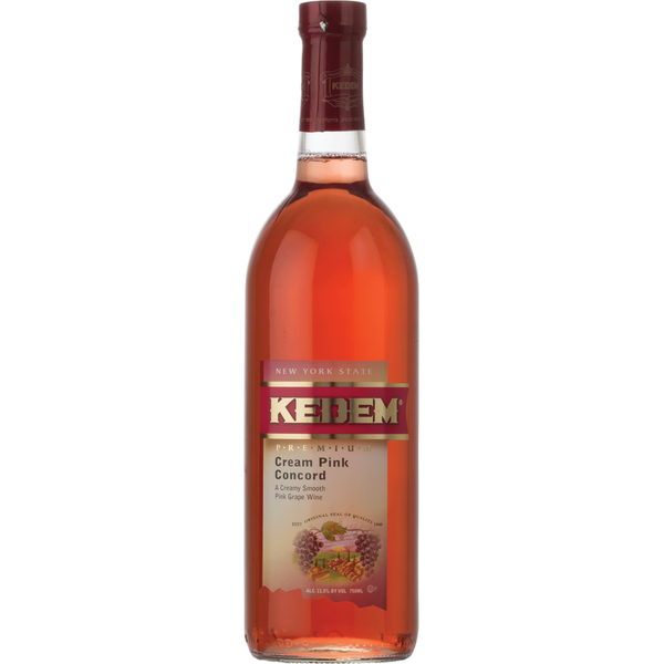 Kedem Cream Pink Concord Sweet Red Wine